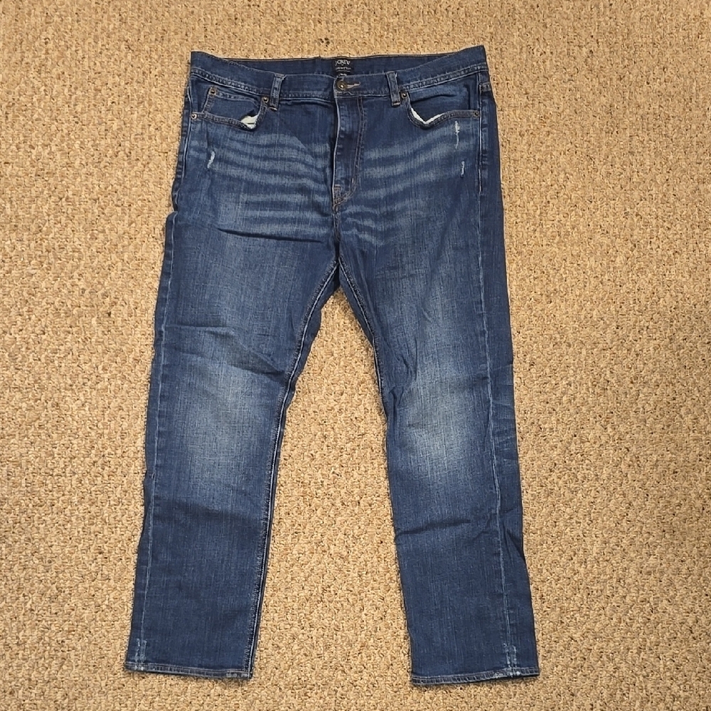 Men's j. Crew The Sutton Straight Leg Jeans 36x30 Dark Blue